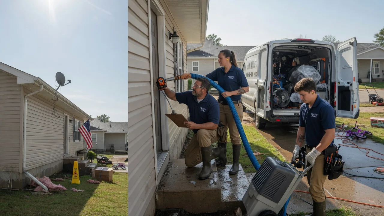 Ceiling Water Damage Restoration in Little York, IL near me